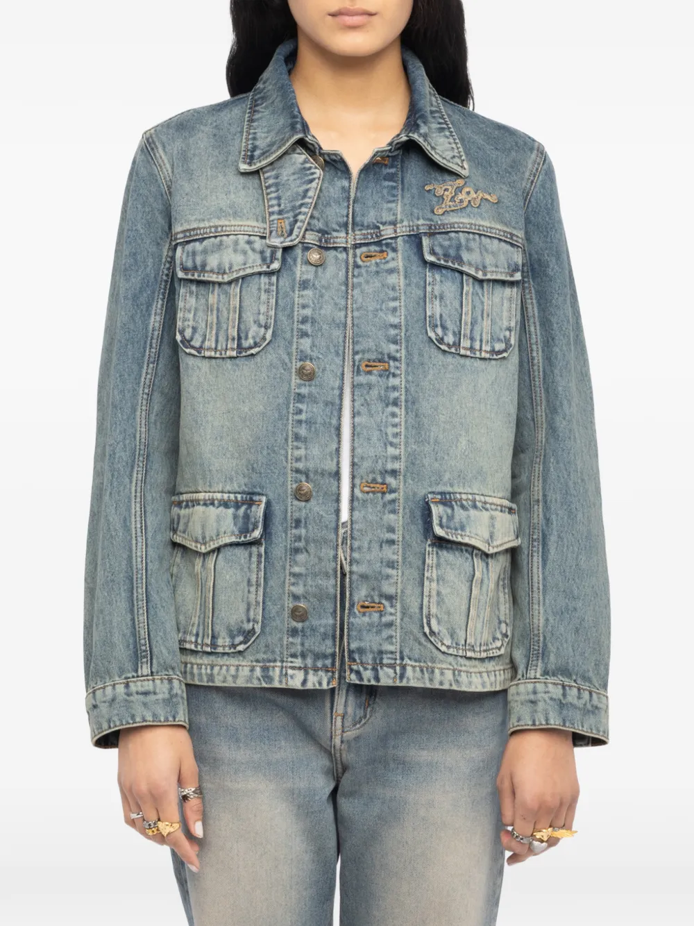 Zadig&Voltaire Lienna denim jack Blauw