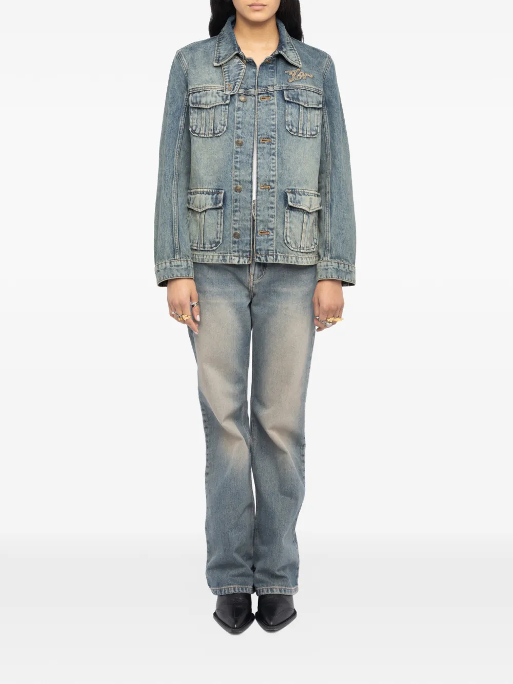  Zadig&voltaire Pocket Denim Jacket - Blue 