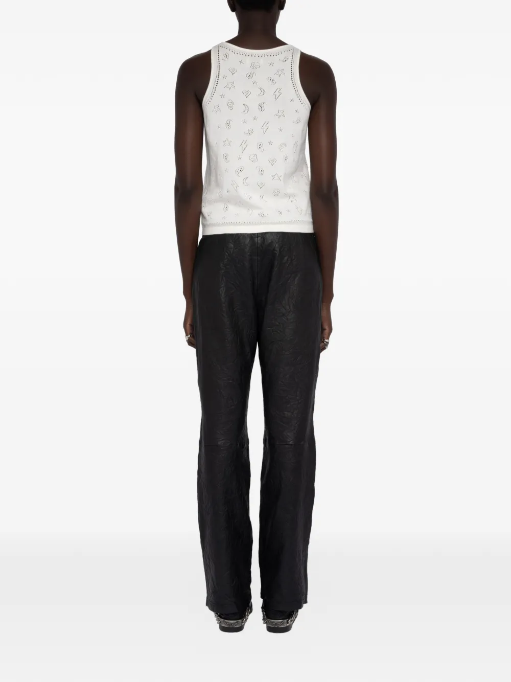  Zadig&voltaire Jossy Patterned Tank Top - White 
