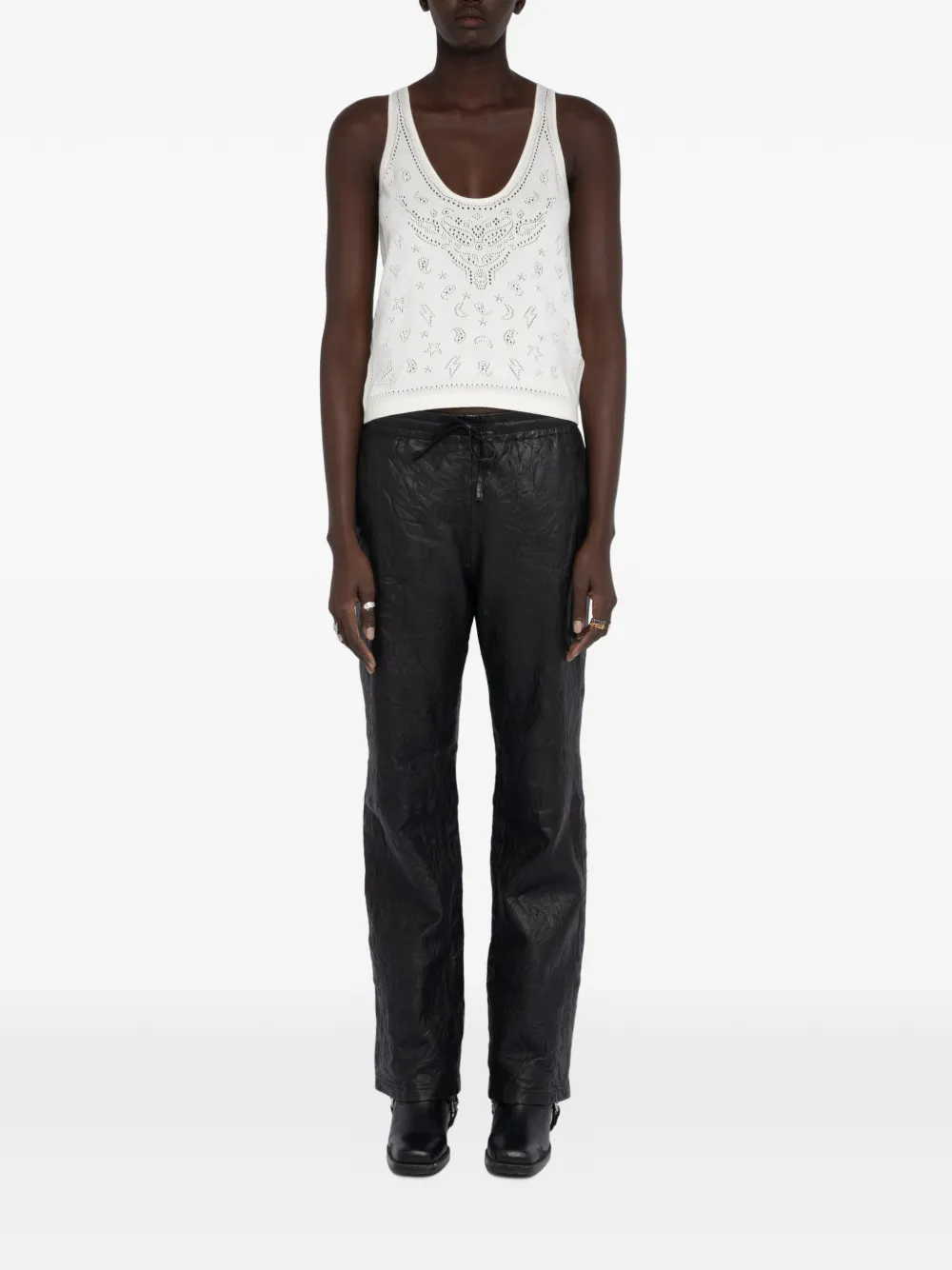  Zadig&voltaire Jossy Patterned Tank Top - White 