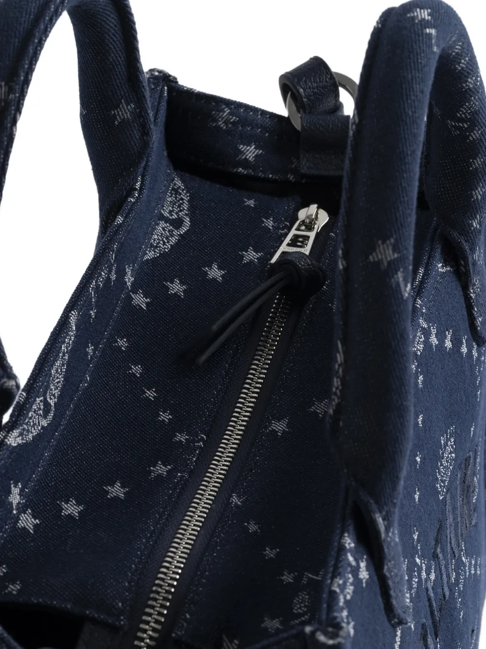 Zadig&Voltaire Angel denim shopper met monogram Blauw