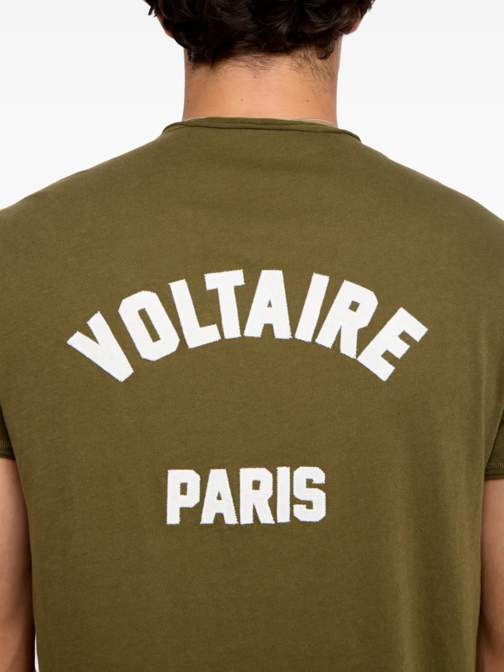 Zadig&Voltaire Monsatir T-shirt met knoopdetail Groen
