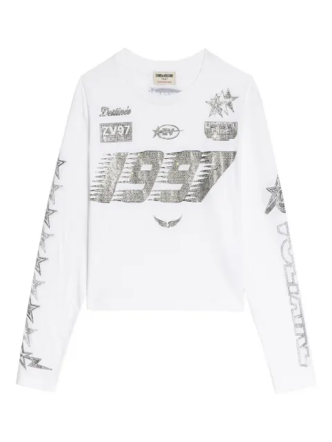 Zadig&Voltaire Io strass multi cross T-shirt