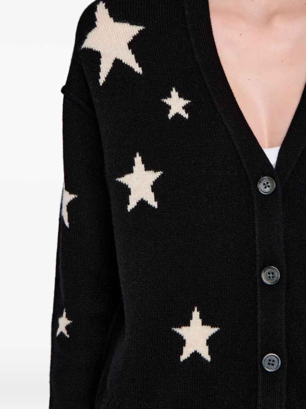 Zadig&Voltaire Mirkaz vest met ster Zwart