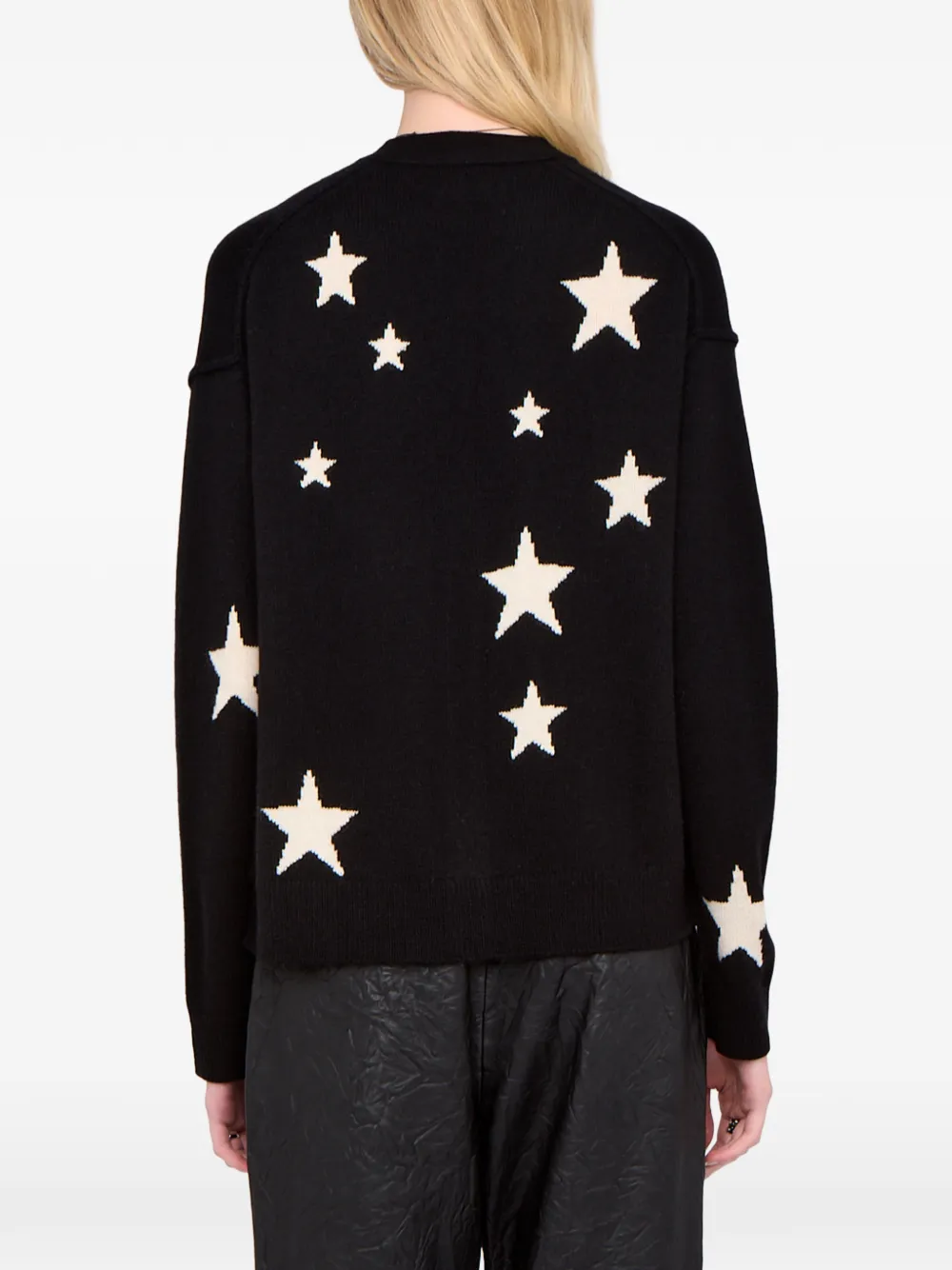 Zadig&Voltaire Mirkaz vest met ster Zwart