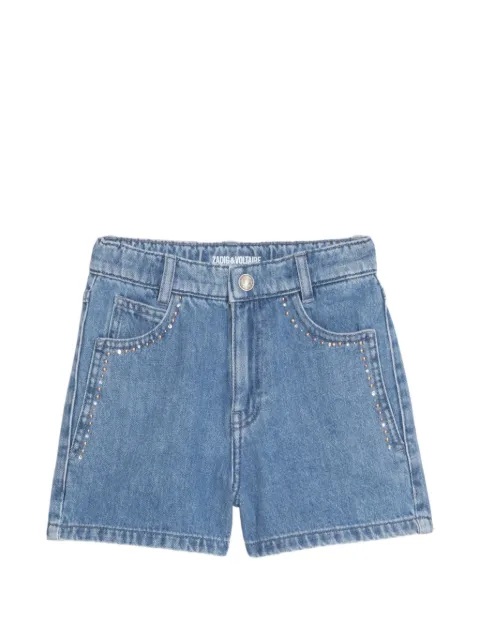 Zadig&Voltaire Elle strass denim shorts