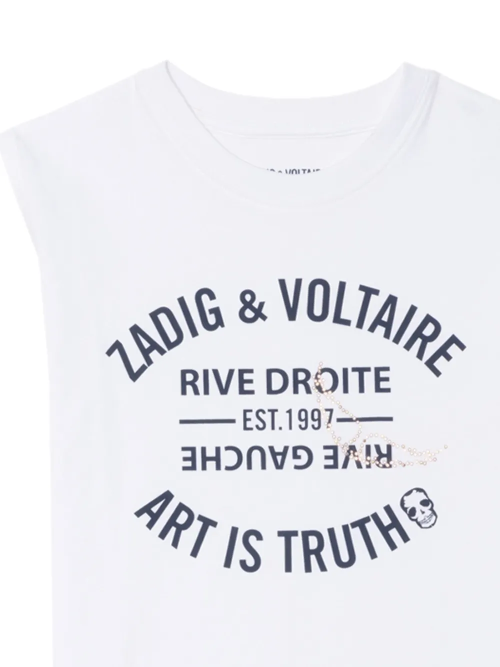 Zadig&Voltaire Thya mouwloos T-shirt Wit