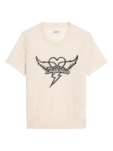 Zadig&Voltaire Idal T-shirt met grafische hartprint