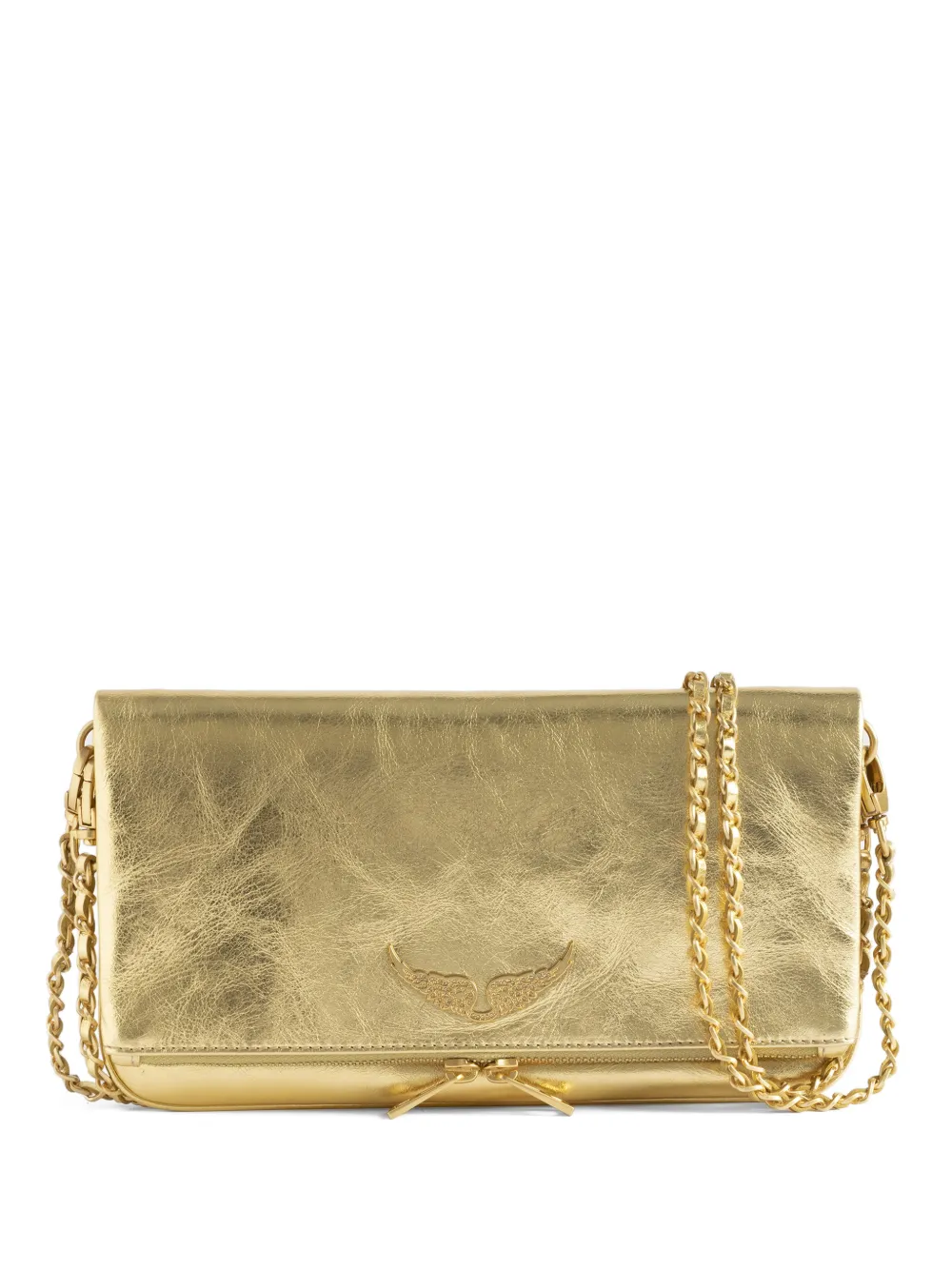 Zadig&Voltaire metallic-effect chain shoulder bag - Gold