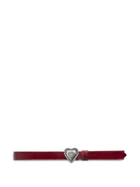 Zadig&Voltaire Santa Fe heart buckle belt