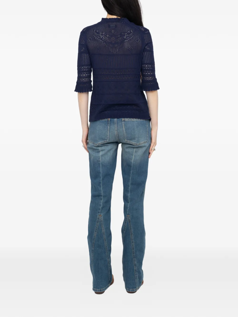 Zadig&Voltaire T-shirt met kwastje Blauw