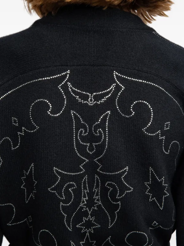 Zadig&Voltaire Strass Belted Salomy Ws West Knitwear | Black