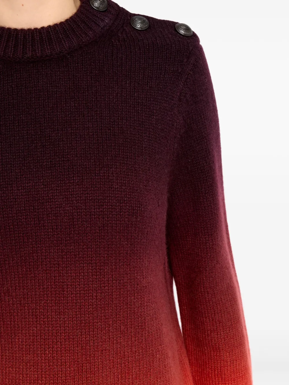 Zadig & Voltaire Malty Button Sweater In Red