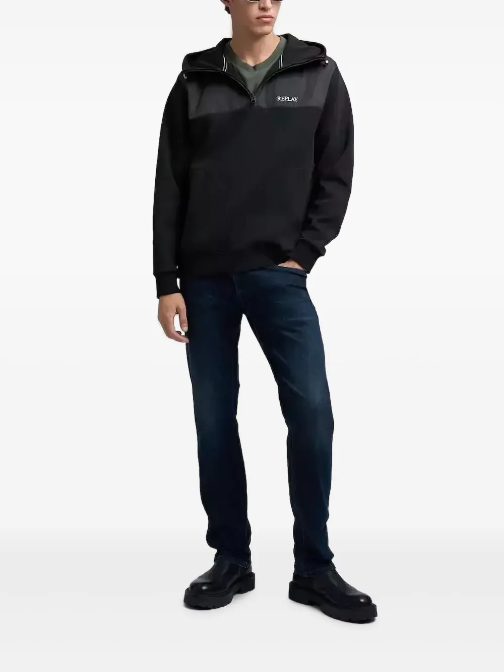 Replay hoodie con cierre y detalle del logo | Hoodies | Image 2