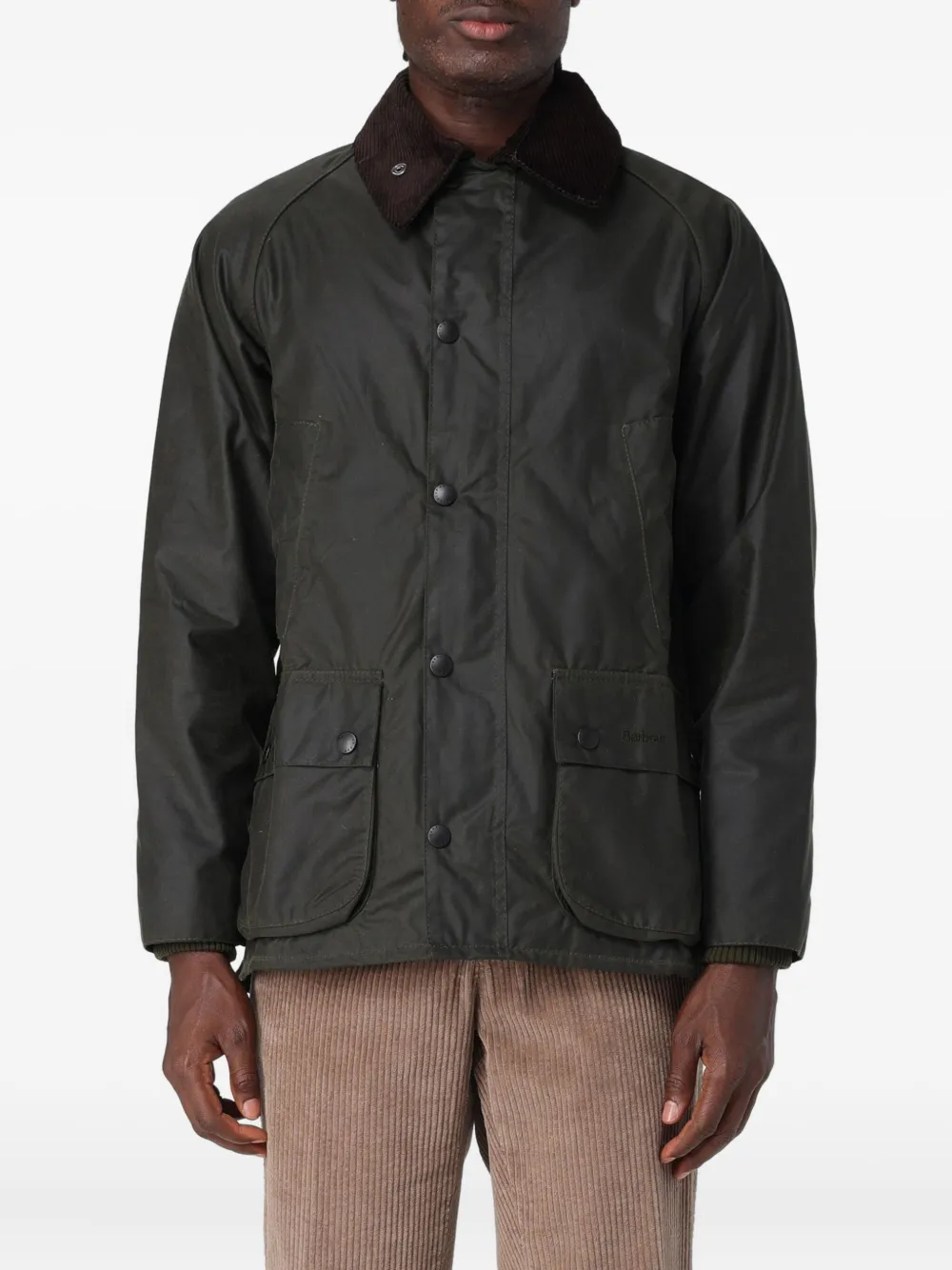Barbour Bedale® corduroy-collar jacket | Green | Image 1