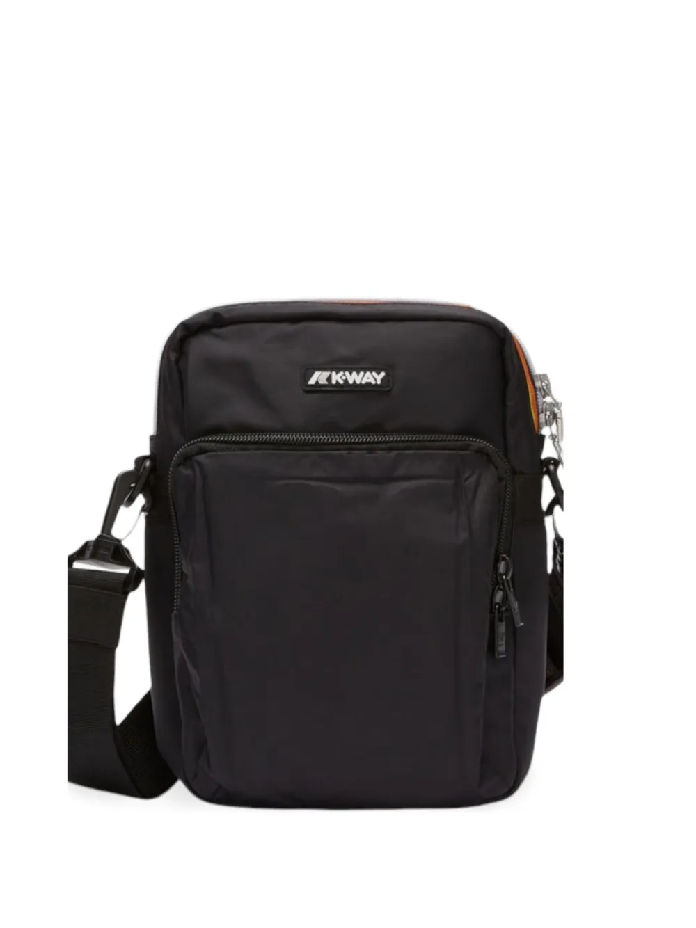 K-Way Borsa a spalla Erloy con logo - Nero