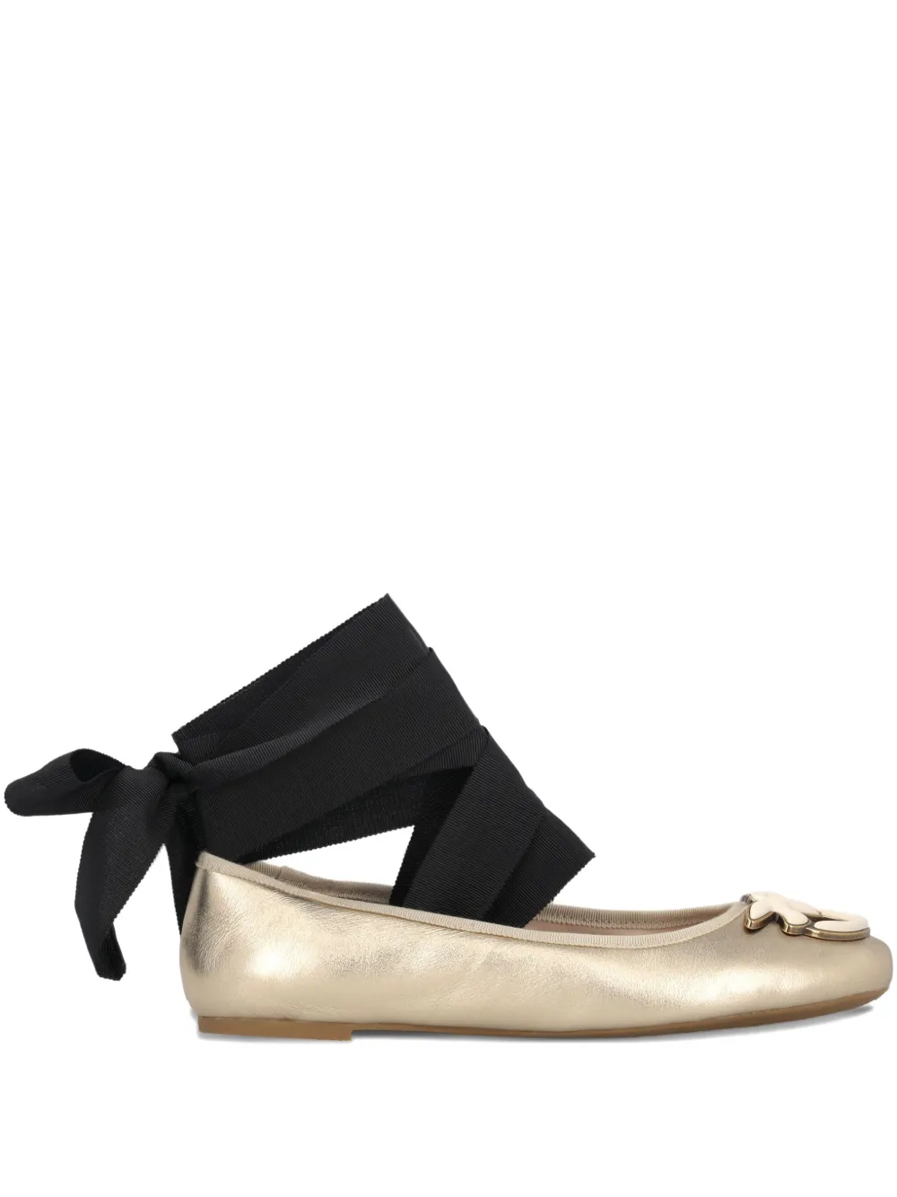 PINKO Gioia 02 ballerina's met lintdetail Goud