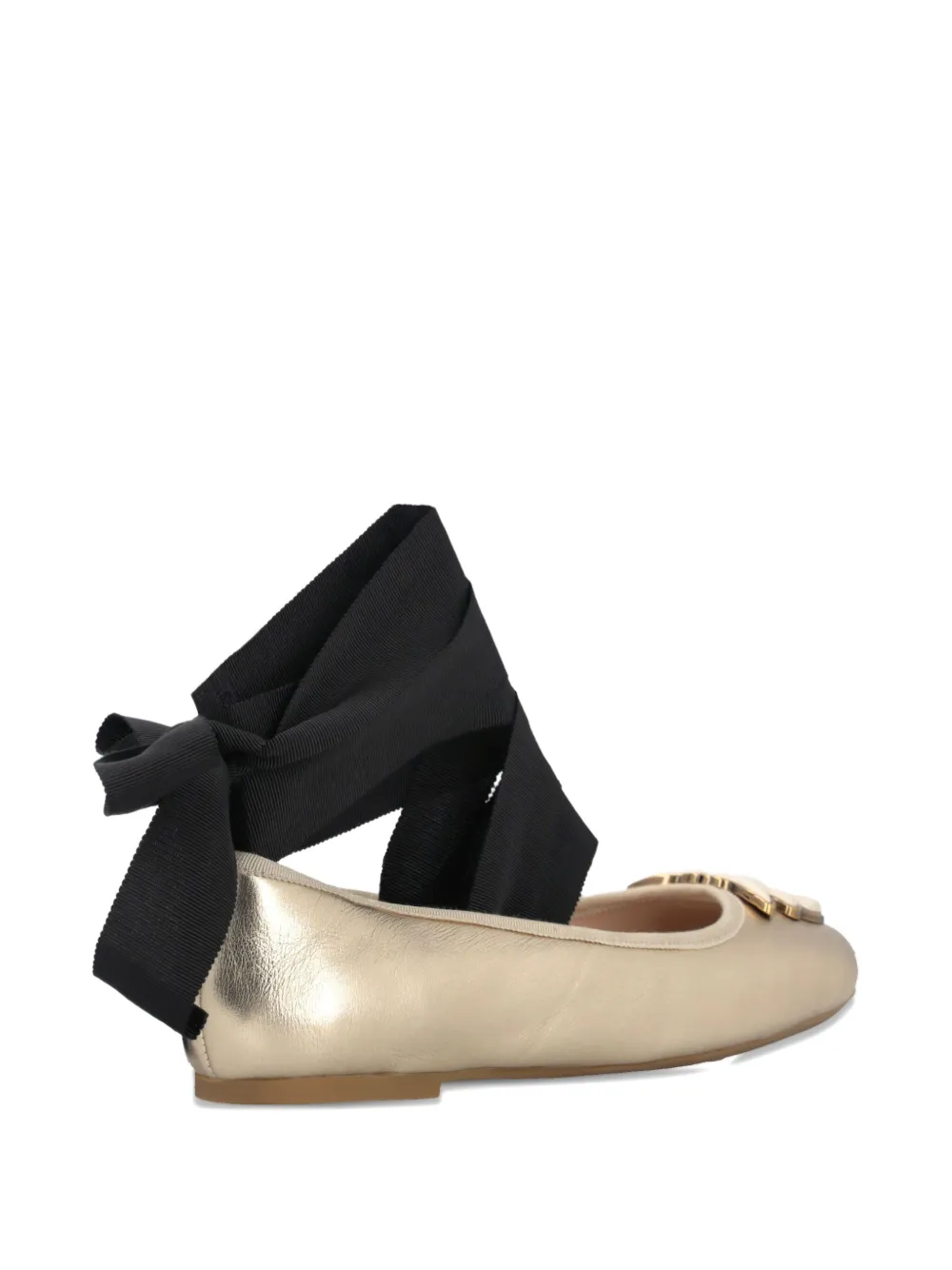 PINKO Gioia 02 ballerina's met lintdetail Goud