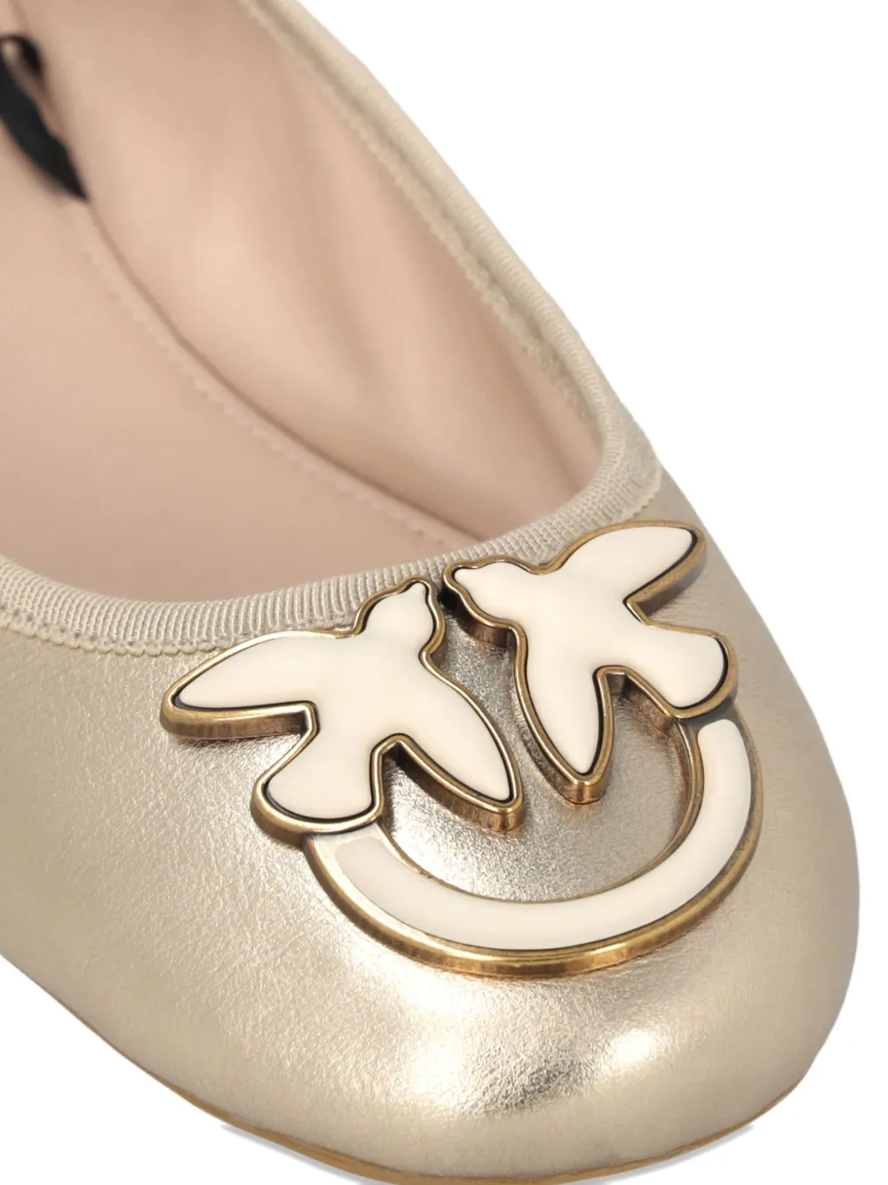 PINKO Gioia 02 ballerina's met lintdetail Goud