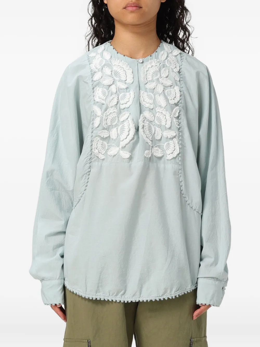 Bazar Deluxe Decorated Blouse In Blue