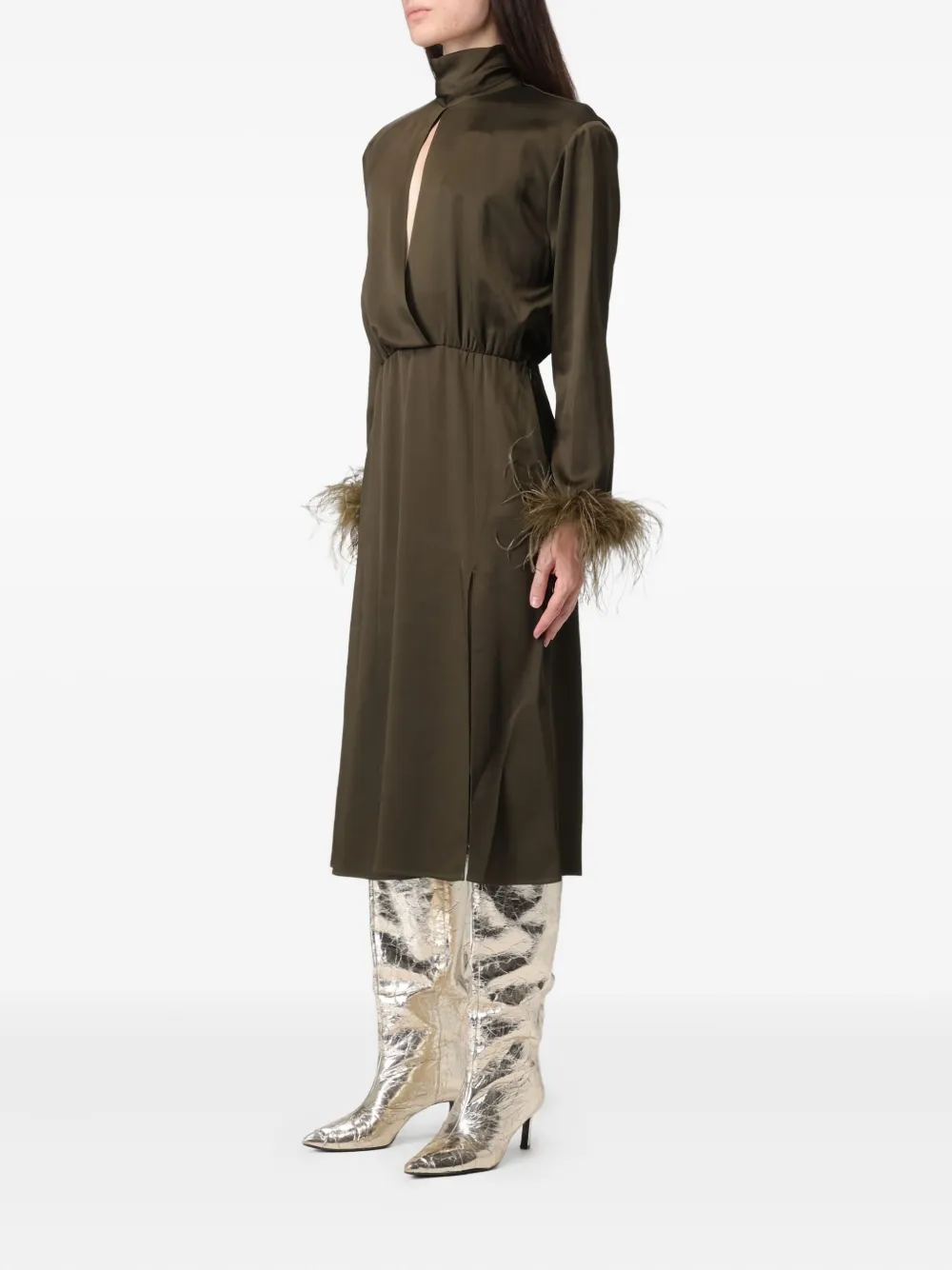 Blumarine Enver midi dress - Groen