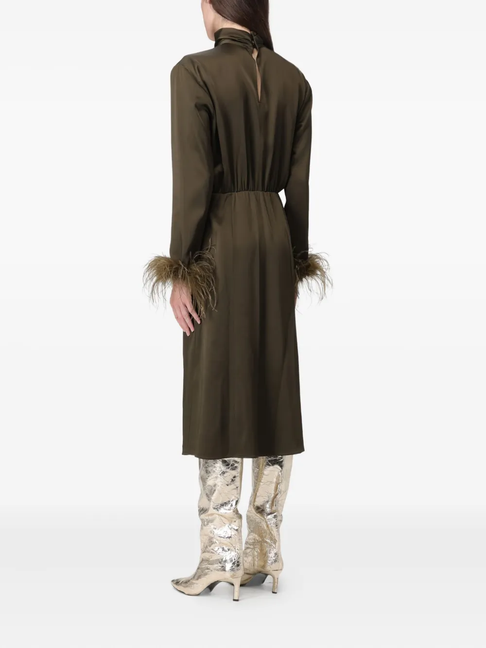 Blumarine Enver midi-jurk Groen