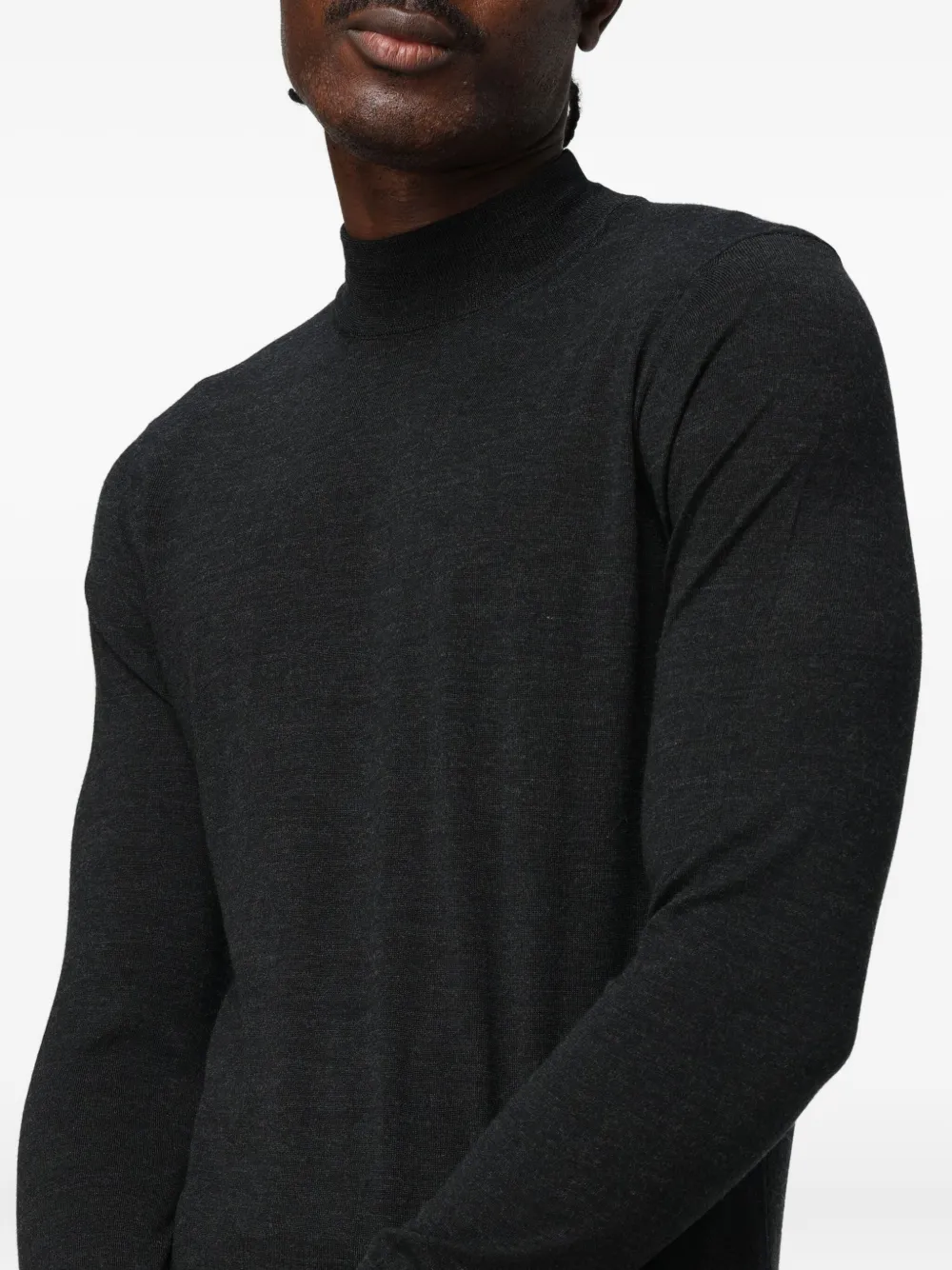 Drumohr Fine-knit Jumper In Black
