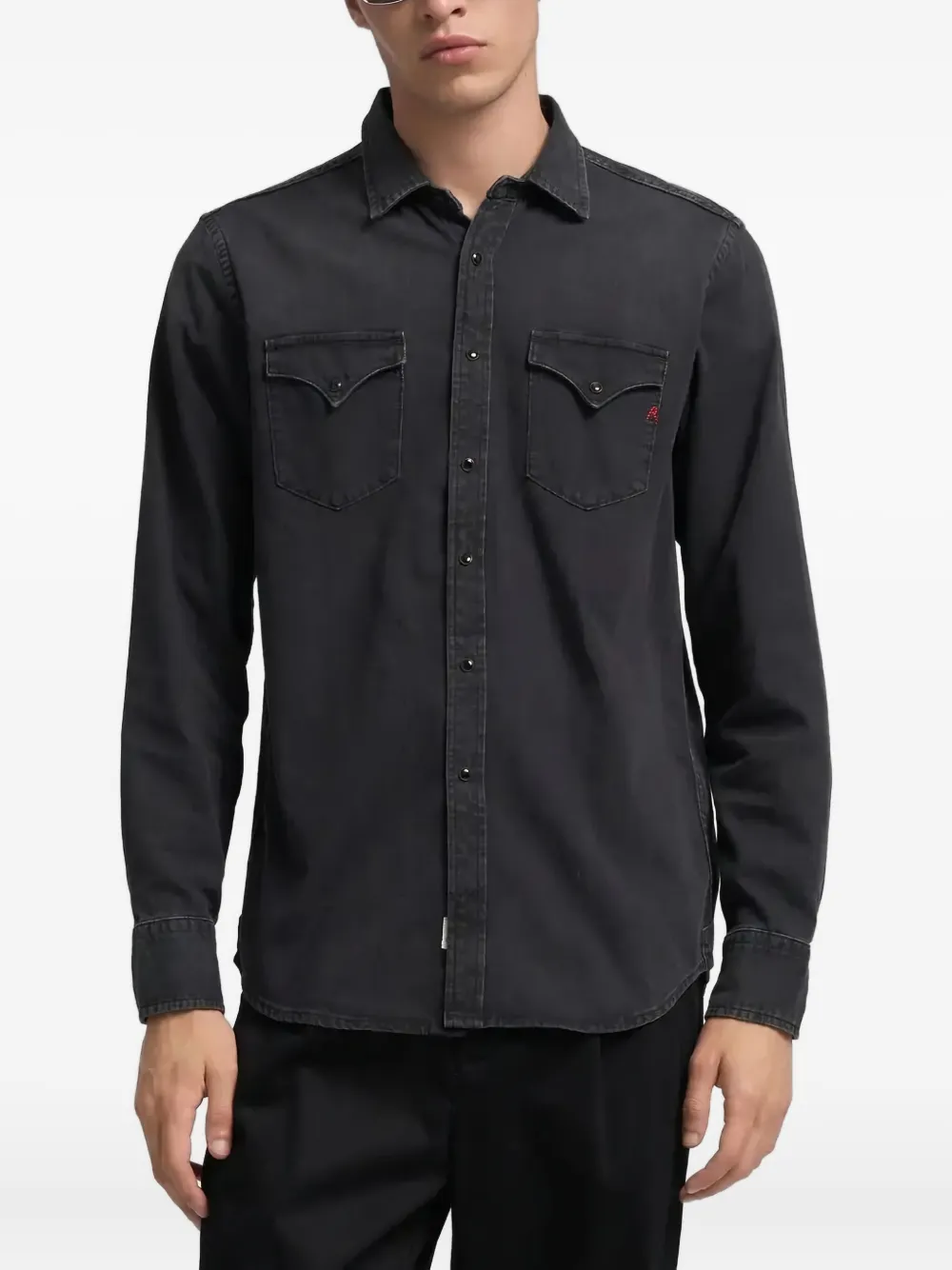Replay camisa con bolsillos | negro | Image 1
