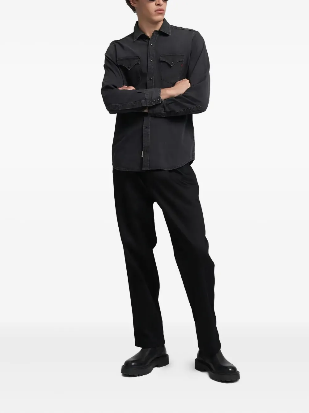 Replay pocket shirt - Zwart