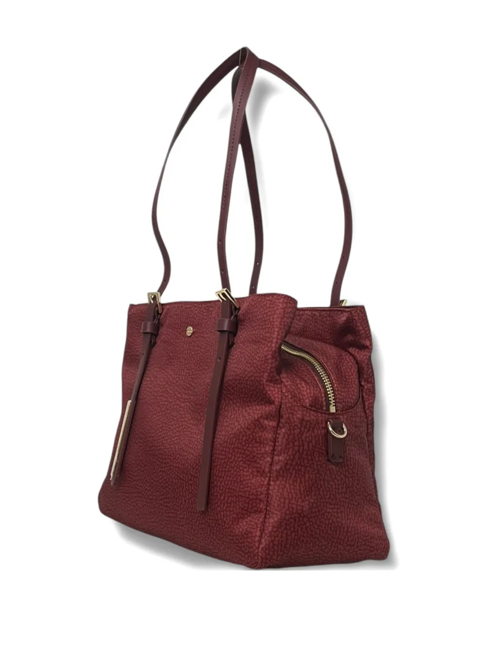 Borbonese Medium L'ecole Tote Bag In Red