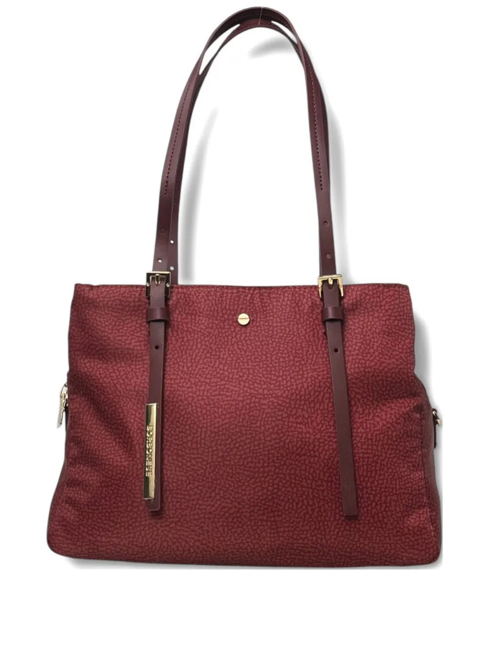 Borbonese Medium L'ecole Tote Bag In Red