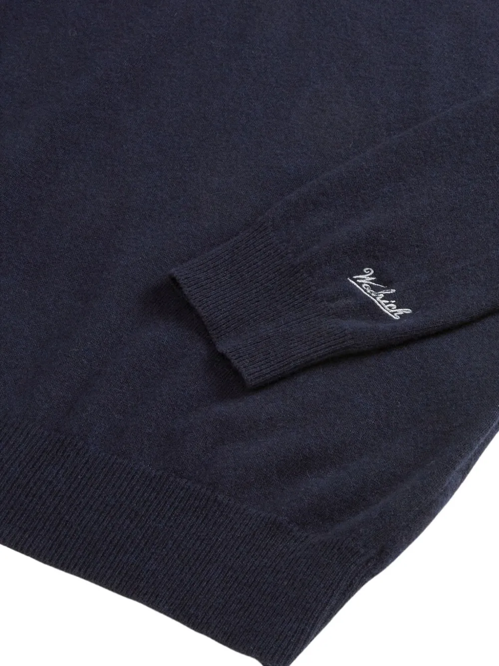 Woolrich Trui met ronde hals en logo Blauw