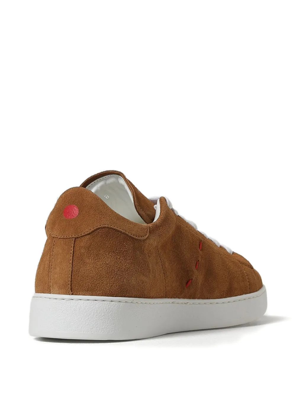 Kiton Sneakers van kalfsleer Bruin