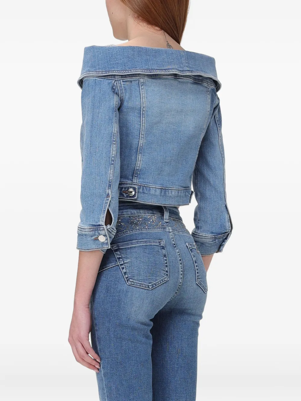 LIU JO off-shoulder cuff jacket | Denim Jackets | Image 2