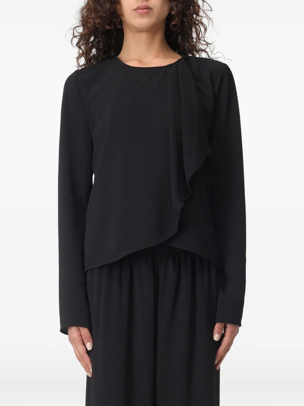 Giorgio Armani ruffled jacket | Black | Image 1