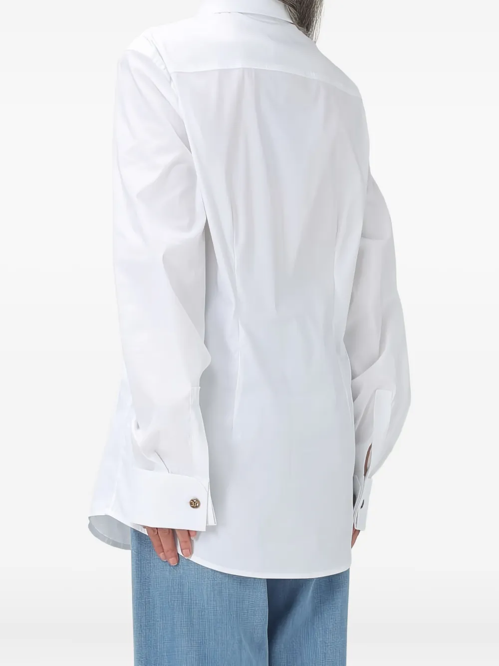 Jacob Cohën logo-embroidered shirt - Wit