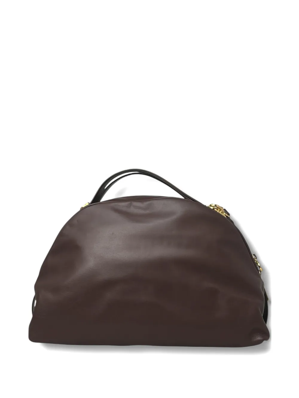 Borbonese Small Bowler Tote Bag In Brown