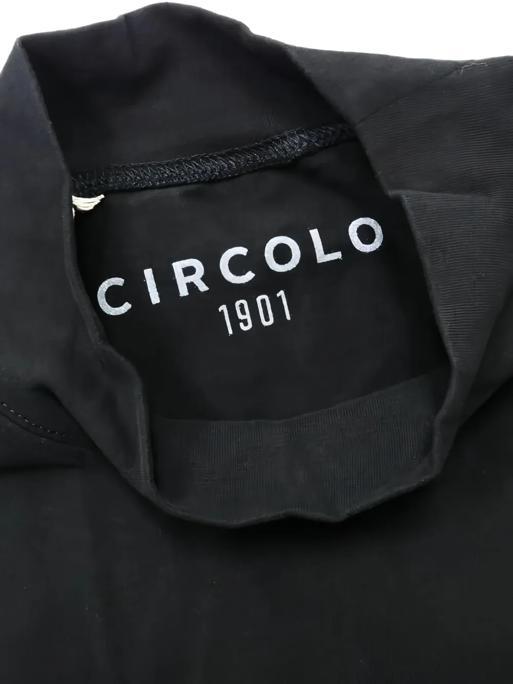 Circolo 1901 Top met hoge hals Zwart