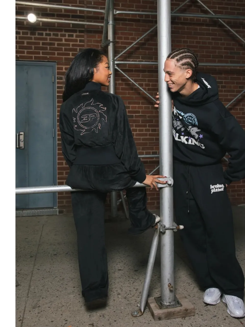 Broken Planet Market Track Pants In Blue