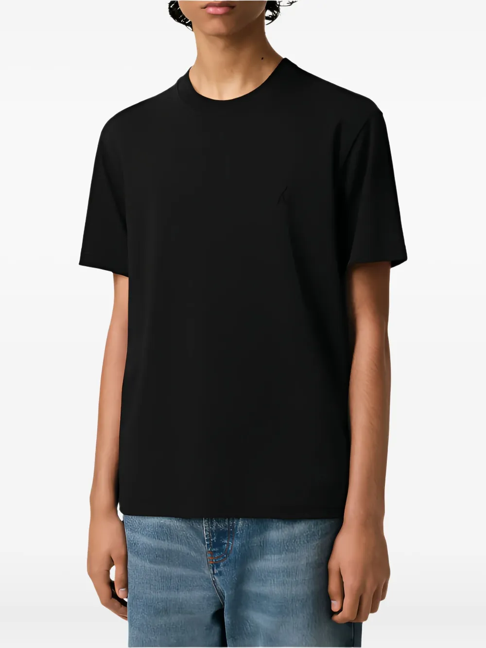 AMI Paris crew-neck T-shirt - Zwart