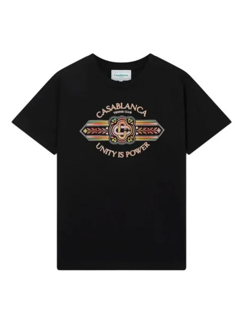 Casablanca Unity Is Power-print t-shirt