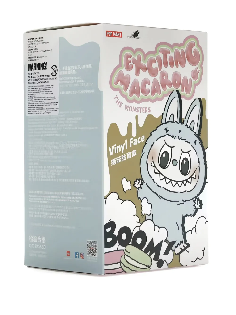 Pop Mart Labubu Monsters Blind Box (set Of Six) In Gray