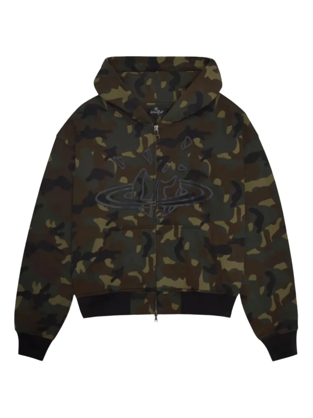 BROKEN PLANET planet zip-up hoodie | Green | Image 1