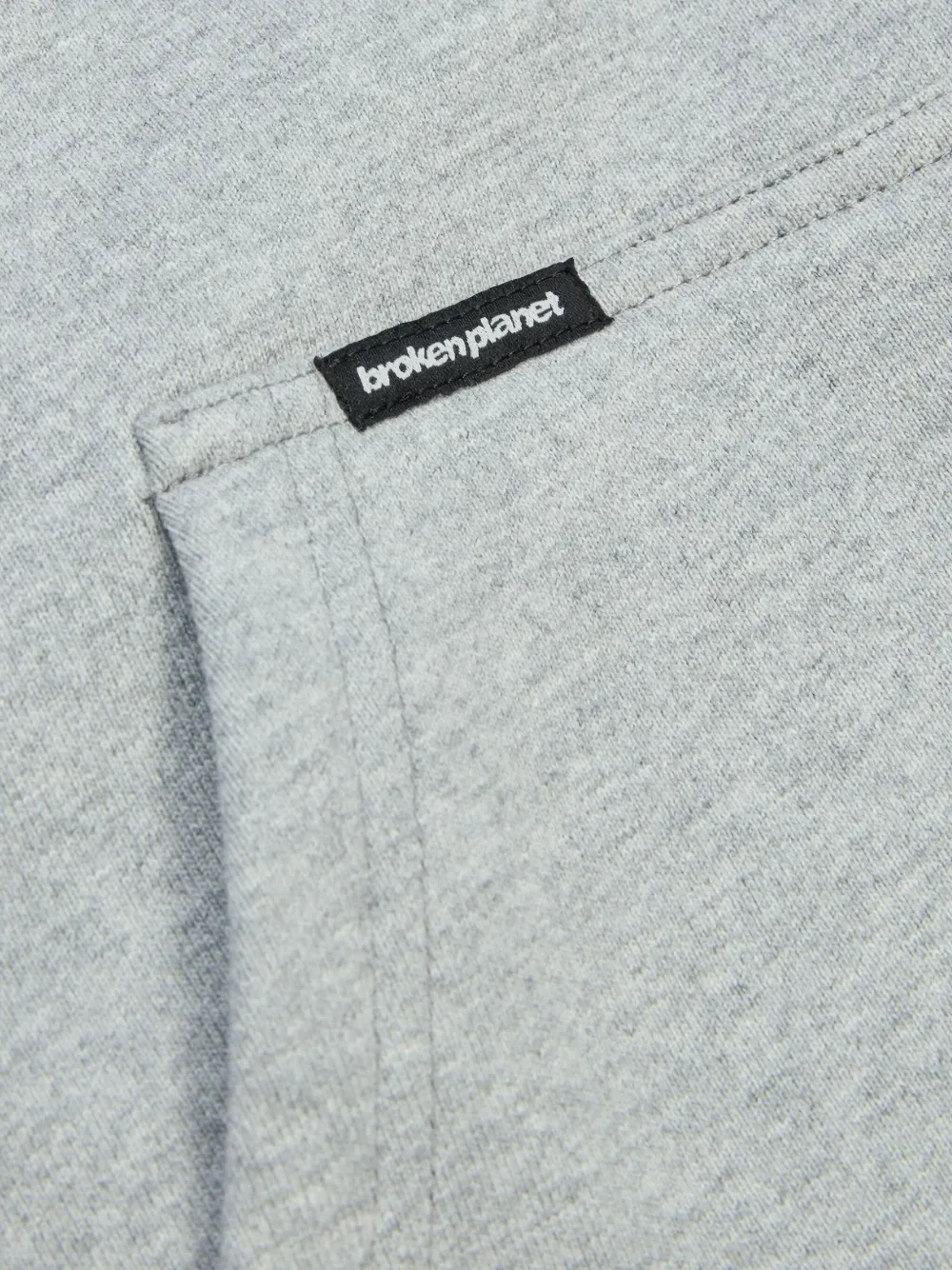 BROKEN PLANET hoodie met rits Grijs