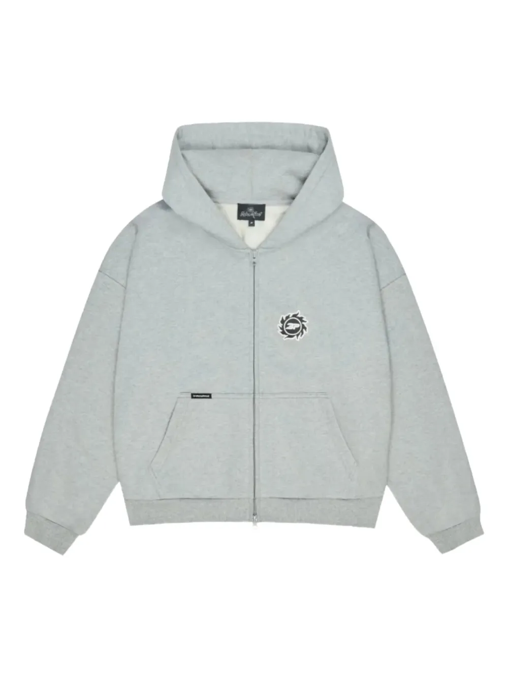 BROKEN PLANET zip-up hoodie | Grey | Image 1
