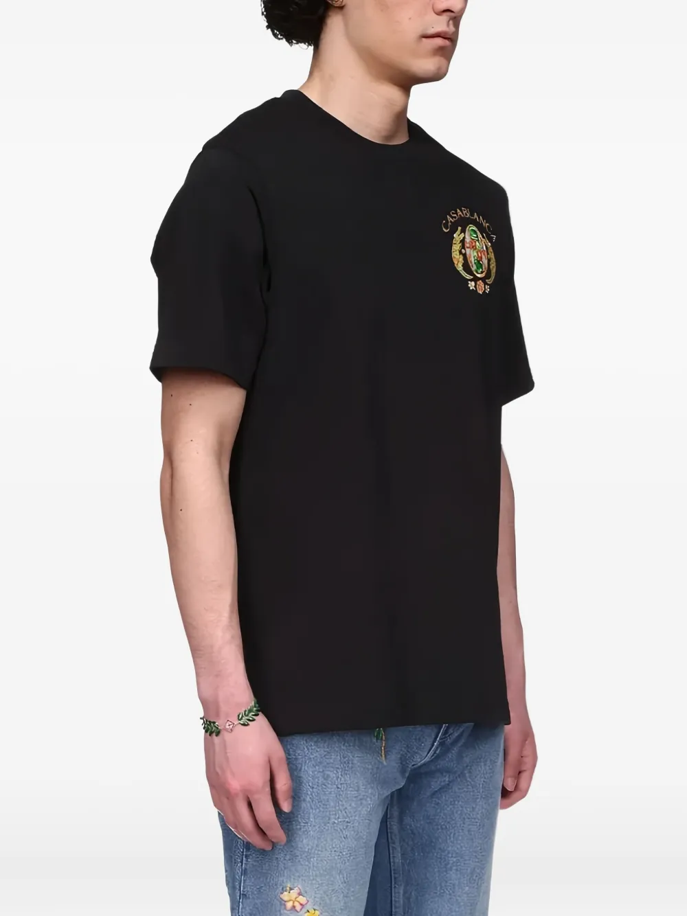 Casablanca Joyaux D'afrique T-shirt met print - Zwart