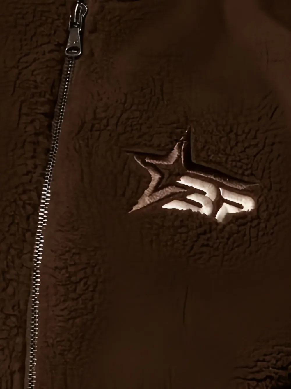 Broken Planet Half-zip Fleece Jacket In Brown