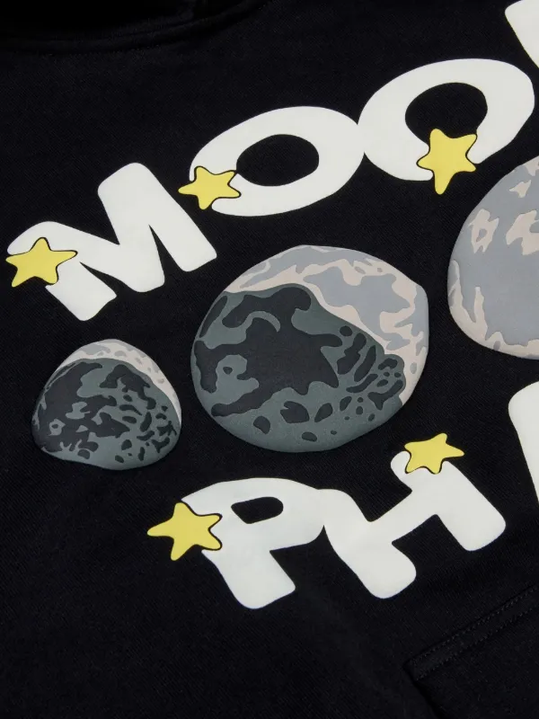 BROKEN PLANET Moon Phases-print Hoodie | Black | FARFETCH