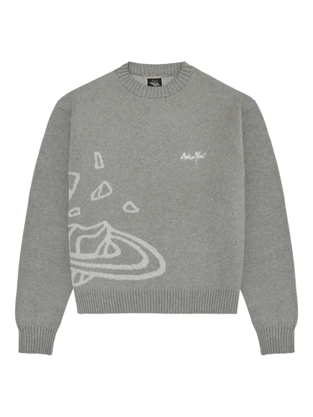 BROKEN PLANET crew-neck sweater | Grey | Image 1
