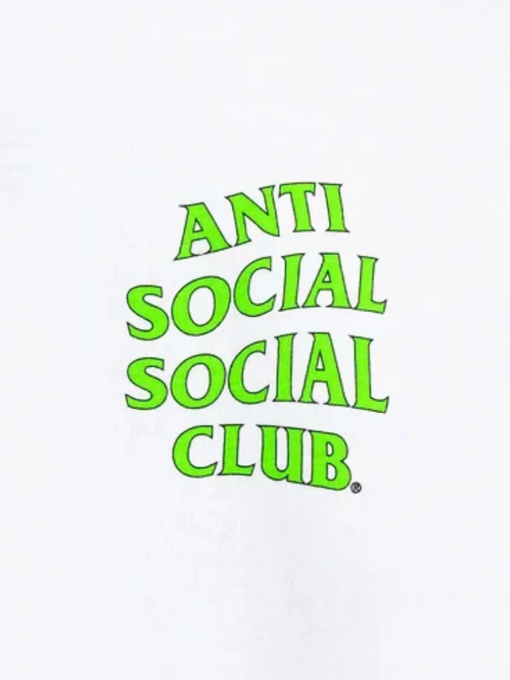 Anti Social Club T-shirt met print Wit